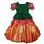 White Button Girl's New Green Jecquard silk south indian pavdai pattu Readymade Lehenga Choli