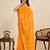 Yellow georgette printed saree with fskcy pallu skd stywhsh blouse – party & casual wear