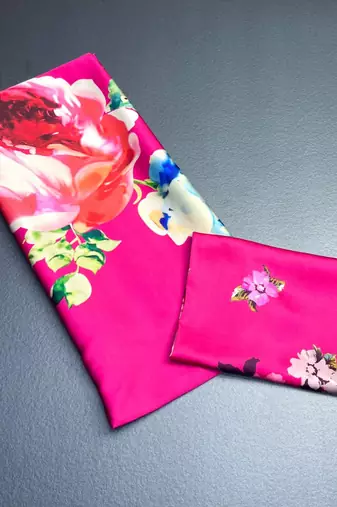 RANI-PINK BOLLYWOOD DIGITAL PRINTED SAREE