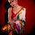 HOT RED AND WHITE BOLLYWOOD DIGITAL PRINTED SAREE