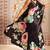 HOT BLACK BOLLYWOOD DIGITAL PRINTED SAREE