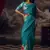 TEAL-BLUE BOLLYWOOD DIGITAL PRINTED SAREE