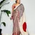 RED AND CREAM BOLLYWOOD DIGITAL PRINTED SAREE