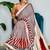 RED AND CREAM BOLLYWOOD DIGITAL PRINTED SAREE