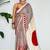 RED AND CREAM BOLLYWOOD DIGITAL PRINTED SAREE