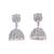 Charming round shape silver plated jhumki earring for women and girls