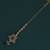 Lavish flower and oval shape gold plated maang tikka for women and girls