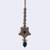 Lavish flower and oval shape gold plated maang tikka for women and girls
