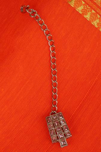 Good-looking sqaure shape gold plated maang tikka for women and girls