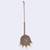 Lavish round and flower design gold plated maang tikka for women and girls