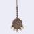 Lavish round and flower design gold plated maang tikka for women and girls