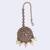 Lavish round and flower design gold plated maang tikka for women and girls