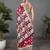 Wine printed cotton saree with blouse piece