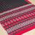 Black printed cotton saree with blouse piece