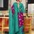 Wine printed cotton saree with blouse piece