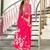 Pink printed cotton saree with blouse piece