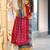 Grey printed cotton saree with blouse piece