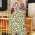 Maroon printed cotton saree with blouse piece