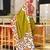 Mehendi printed cotton saree with blouse piece