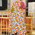 Mehendi printed cotton saree with blouse piece