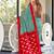 Green printed cotton saree with blouse piece