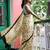 Cream printed cotton saree with blouse piece