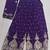 Blue color heavy wedding ceremonial wear trendy sharara dress