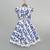 White & blue printed rayon lehenga choli for girls – trendy festive outfit