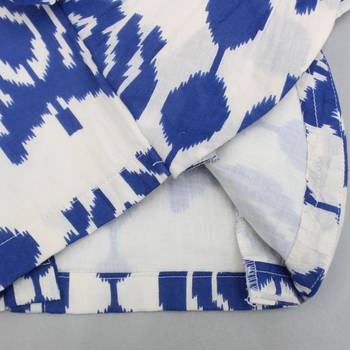 White & blue printed rayon lehenga choli for girls trendy festive outfit 5