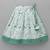 Mint green & white floral printed rayon lehenga choli for girls – ruffle sleeve festive set