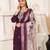 Elegant wine chanderi ensemble with jacquard dupatta