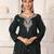 Elegant bottle green chanderi ensemble with jacquard dupatta