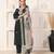 Elegant bottle green chanderi ensemble with jacquard dupatta