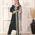 Elegant bottle green chanderi ensemble with jacquard dupatta