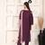 Elegant wine chanderi ensemble with jacquard dupatta