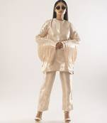 Pink plain silk kurta set