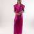 Pink plain satin co ord set