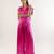 Pink plain satin co ord set
