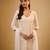 Ivory sequin embroidered georgette kurta Set