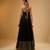 Black embroidered georgette anarkali