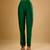 Green embroidered dupion silk kurta Set