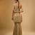 Gold floral embroidered net sharara