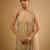 Gold floral embroidered net sharara