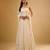 Ivory floral embroidered georgette anarkali