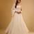 Ivory floral embroidered georgette anarkali