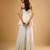 Ivory floral embroidered georgette sharara