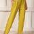 Elegant mustard ethnic set with digital muslin dupatta
