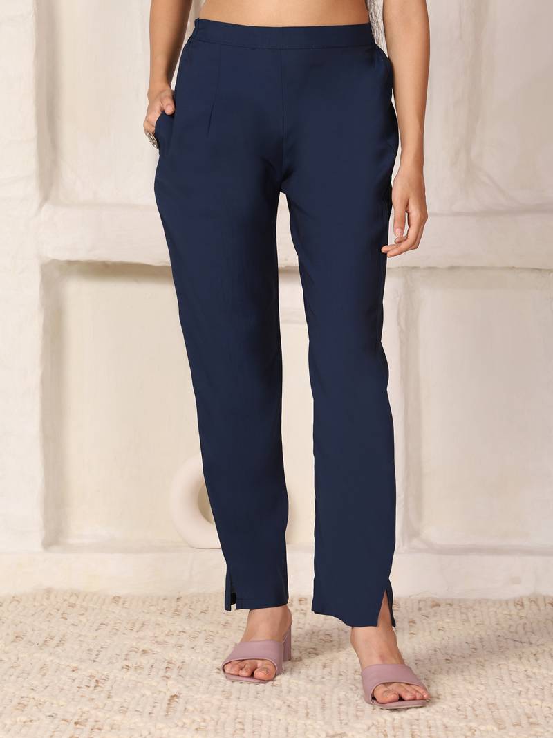 Teal blue chanderi suit with embroidery and organza dupatta