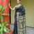 Black pure handwoven baluchari silk saree with exquisite resham work in golden color