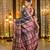 Black pure handwoven swarnachari silk saree with exquisite zari minakari work in dual color